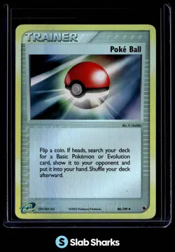 2003 POKEMON EX RUBY & SAPPHIRE #86/109 POKE BALL HOLO - Image 1