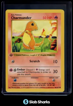 1999 POKEMON SET 1ST EDITION #46/102 CHARMANDER - Image 1