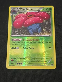 Vileplume 3/98 XY - Ancient Origins Reverse Holo Pokemon TCG Light Played - Image 1