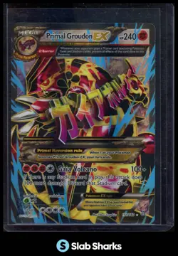 2015 POKEMON XY PRIMAL CLASH #151/160 PRIMAL GROUDON EX RARE - Image 1