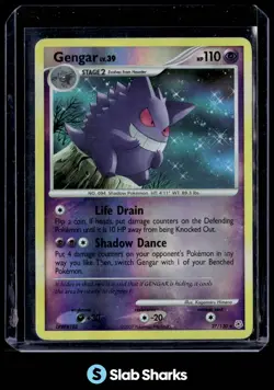 2007 POKEMON DIAMOND & PEARL #27/130 GENGAR REVERSE HOLO - Image 1