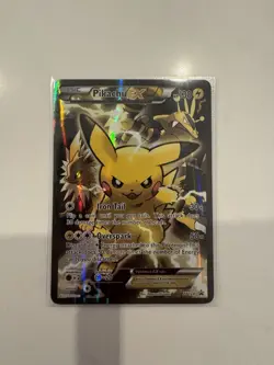 Pokemon Generations Pikachu EX XY124 Full Art Holo Black Star Promo LP/ NM - Image 2