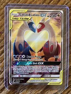 Pokemon TCG Latias & Latios GX 170/181 Tag Team Sun & Moon Team (Raw) NM - Image 1