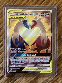 Pokemon TCG Latias & Latios GX 170/181 Tag Team Sun & Moon Team (Raw) NM - Image 2