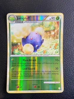 Jumpluff 6/123 HeartGold & SoulSilver (Pokemon) Reverse Holo Rare - LP - Image 1