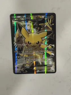 Pokemon TCG Pikachu EX #XY124 Black Star Promo Full Art Holo 2016 - Image 2