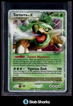 2007 POKEMON DIAMOND & PEARL BLACK STAR PROMO #DP09 TORTERRA LV.X - Image 1
