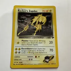 Pokemon TCG Rocket’s Zapdos 15/132 Unlimited Holo Rare NM - Image 1