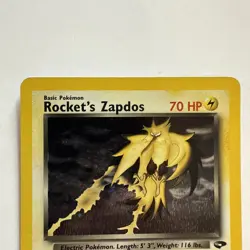 Pokemon TCG Rocket’s Zapdos 15/132 Unlimited Holo Rare NM - Image 3