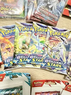 Pokemon Lot Of 50 Sleeved + Loose Booster Packs Art Set + Blister Packs - Image 3