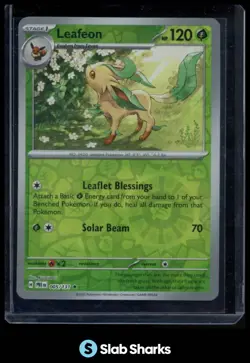 2025 POKEMON PRISMATIC EVOLUTIONS LEAFEON REVERSE HOLO #005/131 - Image 1