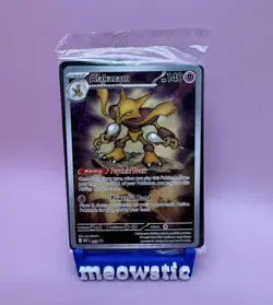 SEALED Alakazam MEP 009 Mega Evolution ETB Black Star Promo Pokemon TCG - Image 1