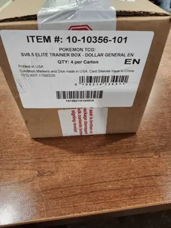 Prismatic Evolutions ETB 1 sealed case of 4 boxes dollar general pokemon HTF - Image 1
