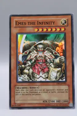 Yu-Gi-Oh! Emes the Infinity DBT-EN001 Unlimited Holo Super Rare - Image 1