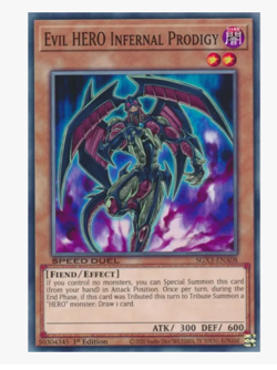 x3 Evil HERO Infernal Prodigy SGX3-ENA08 Common YuGiOh - Image 1