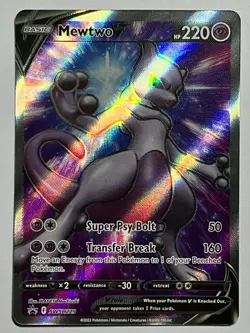 Mewtwo V SWSH229 (NM) Alt Art Sword & Shield: Black Star Promo 2022 Pokemon Card - Image 1