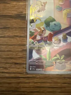 Pokemon TCG Bulbasaur Card 143/142 Stellar Crown Illustration, Rare Near Mint - Image 5