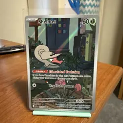 Pokemon TCG Shelmet 93/86 Illustration Rare Full Art Holo White Flare Card - Image 1
