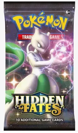 Pokemon Trading Card Game Sun & Moon Hidden Fates Booster Pack 609411429020 - Image 1
