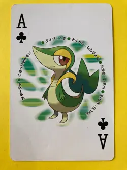2010 Snivy Ace of Clubs Pokemon Playing Card - Grass Type TCG Nintendo Japanese - Image 3
