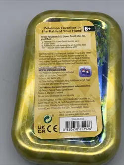 Pokemon Crown Zenith Mini Tin Leon 1 Sticker Sheet 1 Art Card full set of cards - Image 5