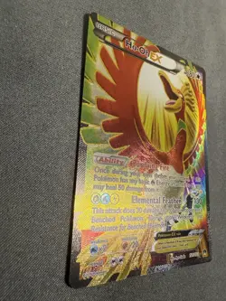 Ho-Oh EX 121/122 ULTRA RARE XY Breakpoint HOLO LP Pokemon Card - Image 4