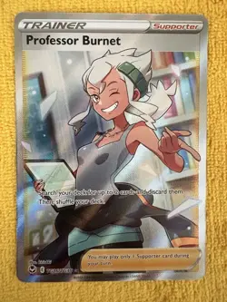 Pokemon TCG Professor Burnett TG26/TG30 Full Art Card NM/M Condition - Image 1
