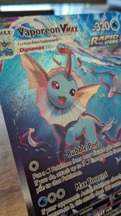 JUMBO Vaporeon VMAX - SWSH182 - SWSH: Sword & Shield Promo Cards (SWSD) - Image 2