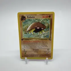 Pokemon TCG Kabuto Fossil 1st Edition Common Card 50/62 Regular - Image 1