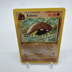 Pokemon TCG Kabuto Fossil 1st Edition Common Card 50/62 Regular - Image 2