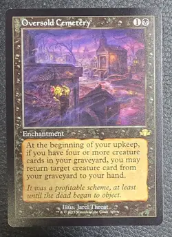 Oversold Cemetery (Retro Frame) Dominaria Remastered Regular MTG NM Magic Card - Image 1