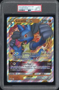 2022 Pokemon Lucario VSTAR Premium Collection Jumbo Promo PSA 10 - Image 1