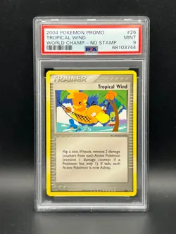 Pokemon PSA 9 MINT Tropical Wind 026 World Championships Promo No Stamp S#3744 - Image 1