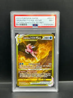 Pokemon PSA 9 MINT Origin Forme Palkia VSTAR GG67/GG70 Crown Zenith FA Holo 0261 - Image 1