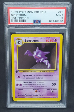 Pokemon PSA 9 MINT FRENCH Haunter (Spectrum) 29/102 1st Ed Base Set 1999 S#3652 - Image 1