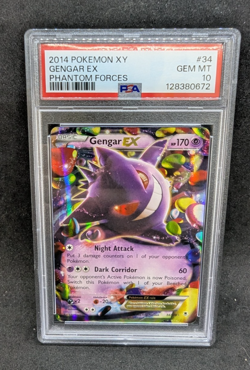 Pokemon PSA 10 GEM MT Gengar EX 34/119 Phantom Forces Holofoil 2014 S#0672 - Image 1