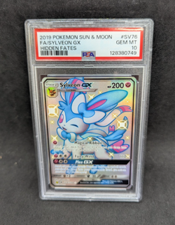 Pokemon PSA 10 GEM MT Sylveon GX SV76/SV94 Hidden Fates FA Holofoil 2019 S#0749 - Image 1