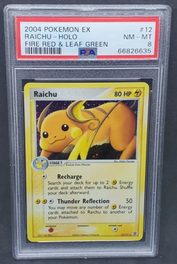 Pokemon PSA 8 NM-MT Raichu 12/112 EX Fire Red & Leaf Green Holofoil 2004 #6635 - Image 1