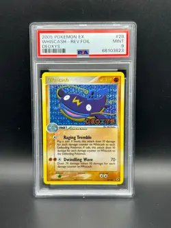 Pokemon PSA 9 MINT Whiscash 28/107 EX Deoxys Reverse Holofoil 2005 S#3823 - Image 1