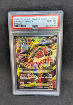 Pokemon PSA 10 GEM MT M Lucario EX 55a/111 Mega Powers Collection Promo S#0696 - Image 1
