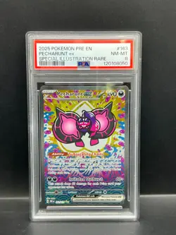 Pokemon PSA 8 NM-MT Pecharunt ex 163/131 Primatic Evolution FA Holofoil S#8050 - Image 1