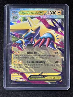 Pokemon Mega Manectric ex 050/132 Holo EN MINT - FREE USA SHIPPING - Image 3