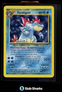 2000 POKEMON NEO GENESIS #4/111 FERALIGATR HOLO RARE WOTC - Image 1