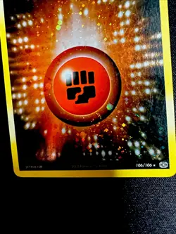 Fighting Energy Holo Rare 106/106 MP (2 Swirls) Emerald 2005 Pokemon TCG 2005 - Image 3