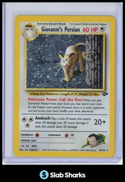 2000 POKEMON GYM CHALLENGE #8/132 GIOVANNI'S PERSIAN HOLO - Image 1