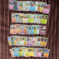 SCARLET & VIOLET POKEMON TCG BULK LOT - (REVERSE HOLO, HOLO R, EX) - 72 CARDS - Image 1
