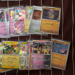 SCARLET & VIOLET POKEMON TCG BULK LOT - (REVERSE HOLO, HOLO R, EX) - 72 CARDS - Image 3