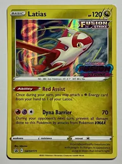 Latias SWSH171 (NM) Black Star Promo Prerelease SWSH: Fusion Strike 2021 Pokemon - Image 1