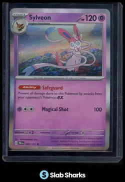 2025 POKEMON PRISMATIC EVOLUTIONS SYLVEON MASTER BALL REVERSE HOLO 040/131 - Image 1