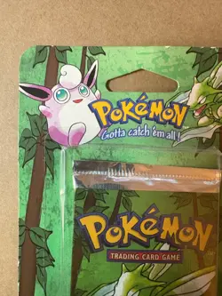 NEW FACTORY SEALED 1999 POKEMON JUNGLE SCYTHER BLISTER PACK W/ CARDBOARD BEND - Image 3